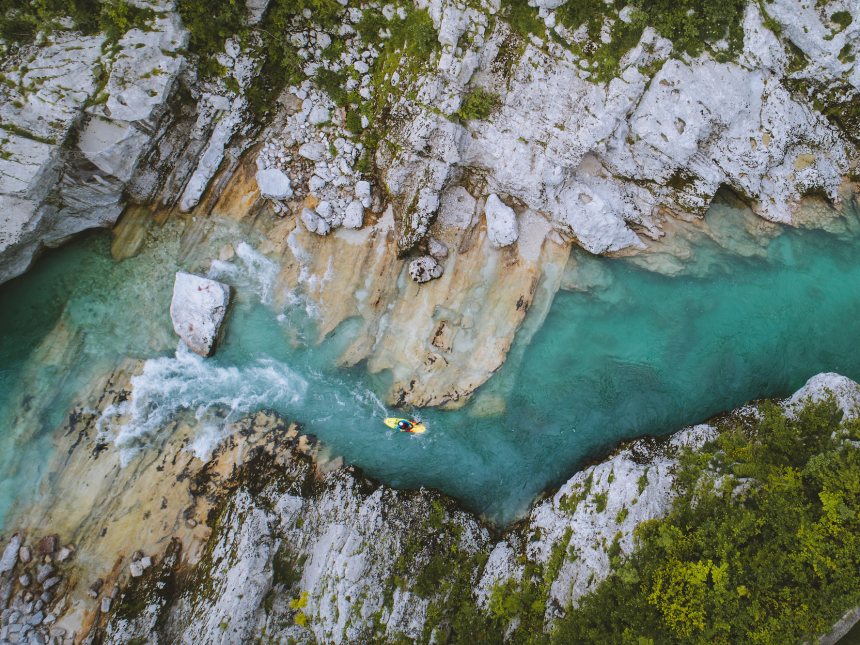 Kanovaren canyoning en rafting in Slovenië