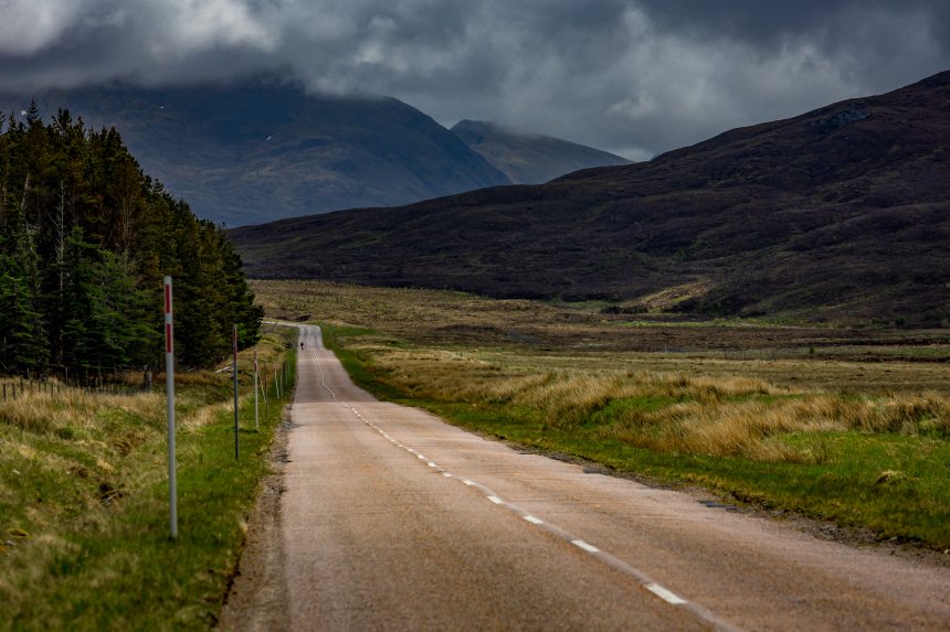 Eindeloze wegen in Schotland