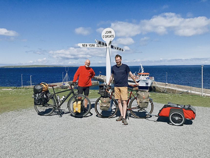 John O Groats fietsen in Schotland