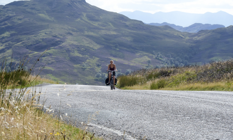 Klim bij fort Augustus Schotland