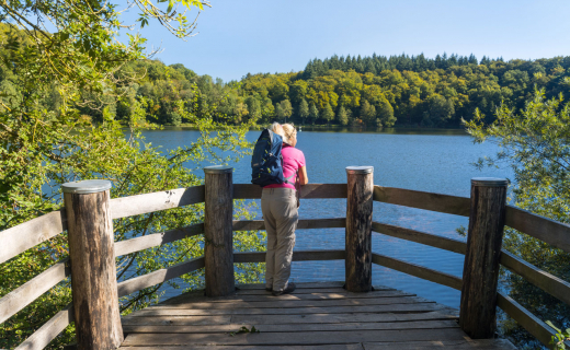 Wandelaar in de Eifel