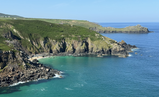 Uitzicht op de kliffen van Engeland