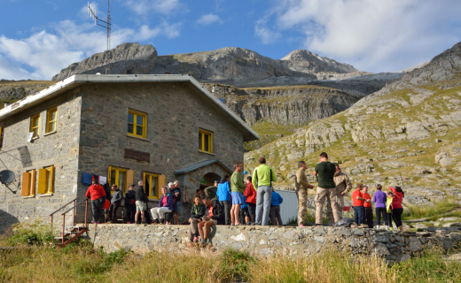 Refugio de Goriz is één van de drukste van de Pyreneeën.