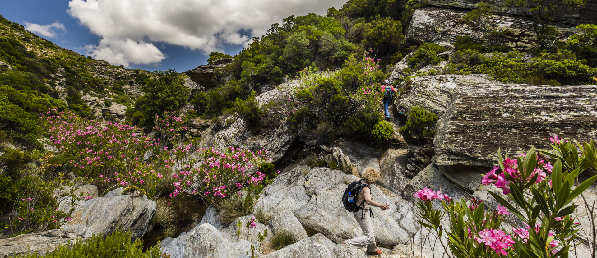 Andros, wandelen, rotsen, wandelen, klimmen, Griekenland