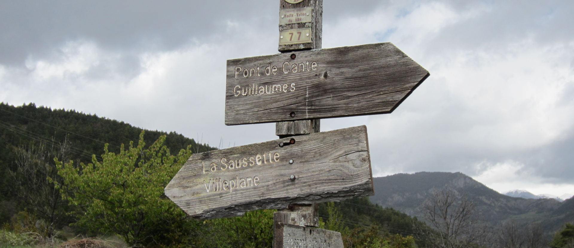 Wegwijzering, bergen, Mercantour, wandelen, Jaap Miltenburg