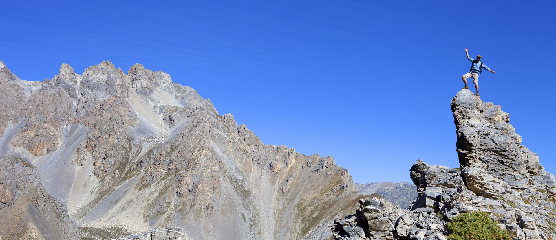 Frankrijk, Menno Boermans, man op rots