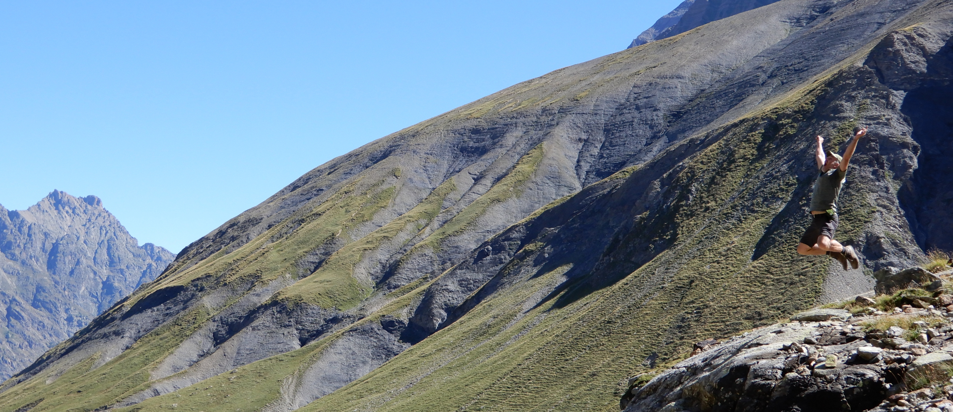 Wandelen, Vanoise, Joos de Bakker, springen, vreugde bergen