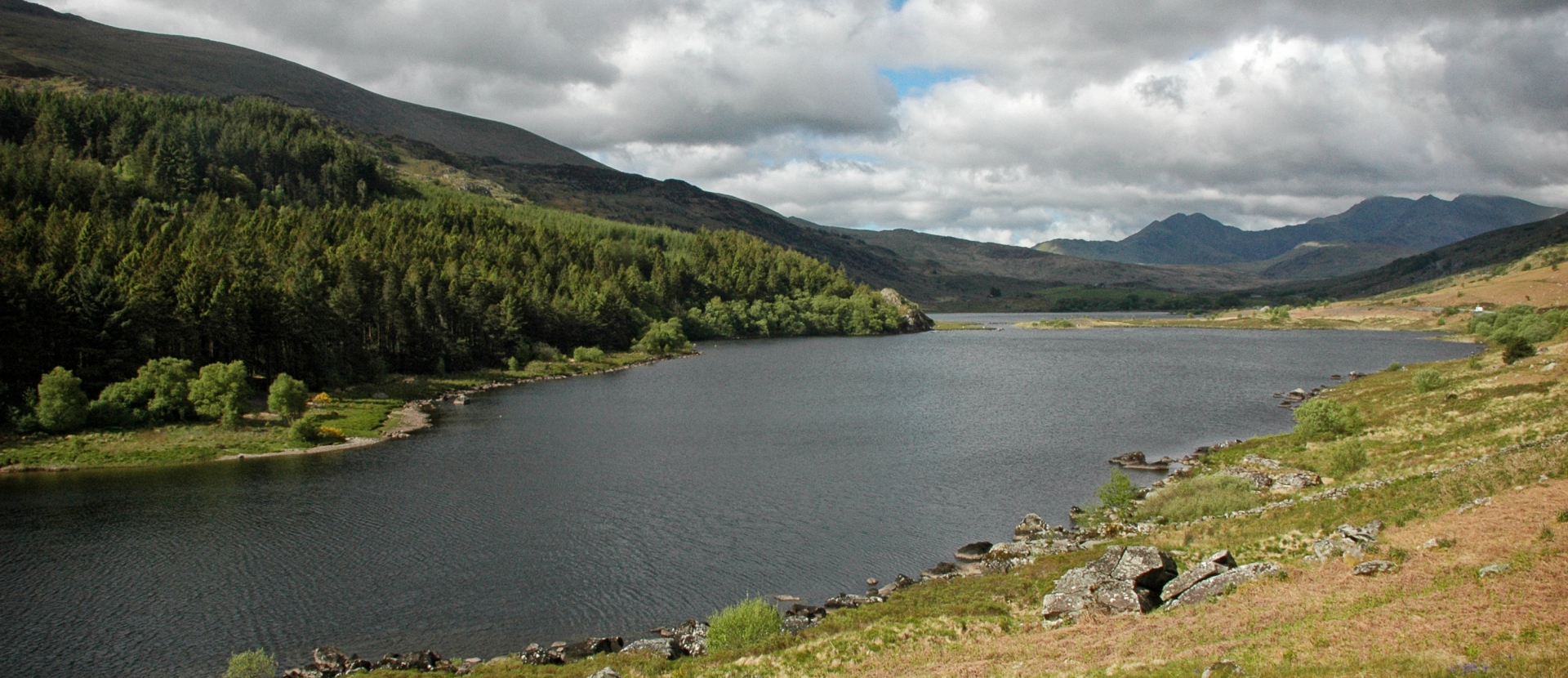 Wales, foto van water en bergen, Snowdonia