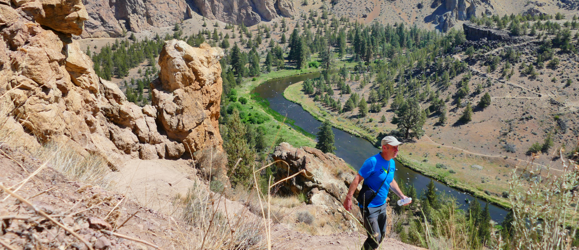 Verenigde Staten, man wandelt in Oregon