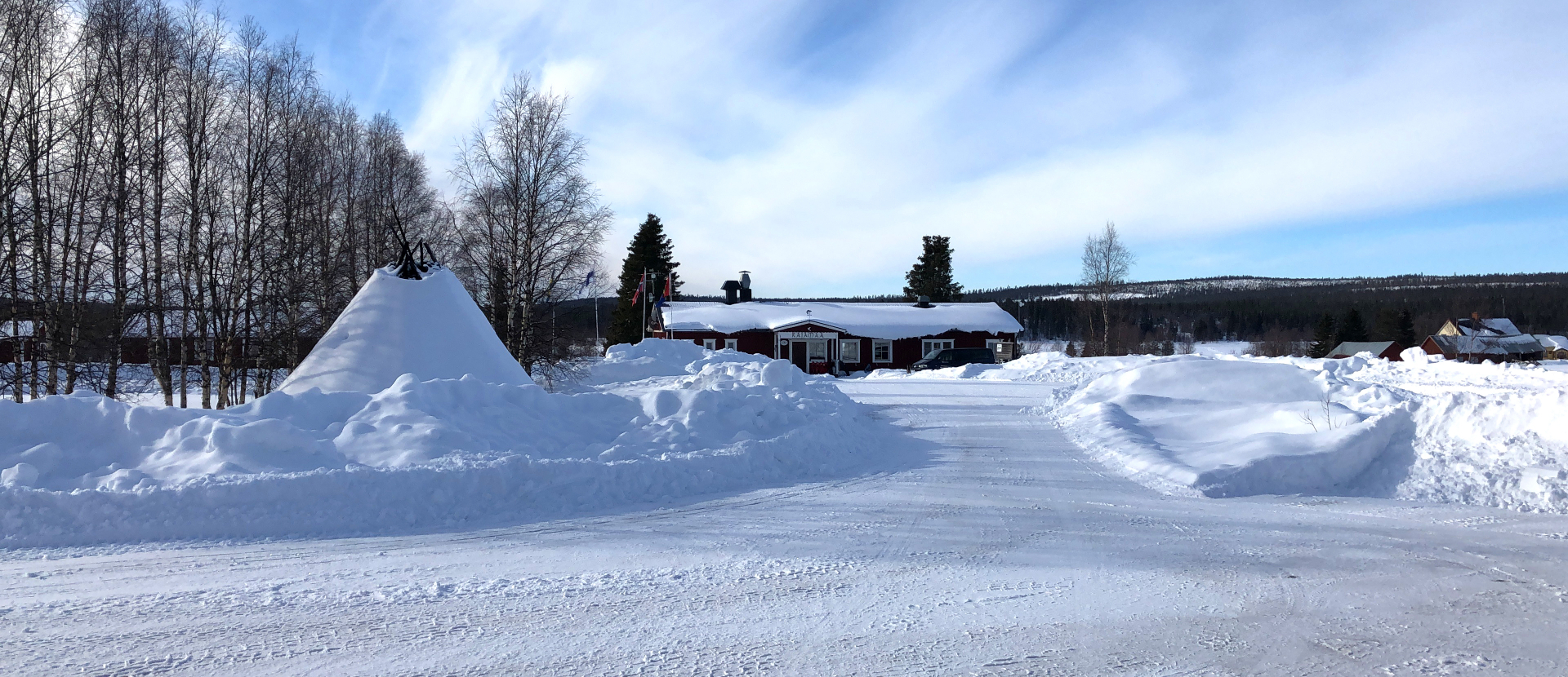 Zweeds Lapland wintersport landschap