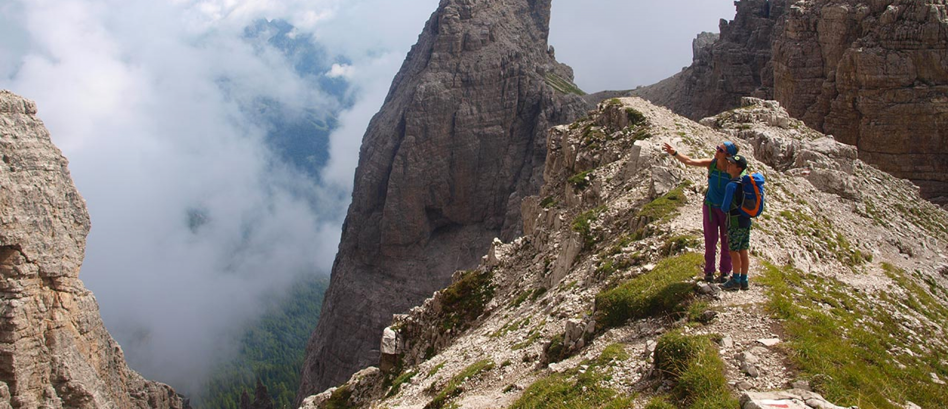 huttentocht in de Dolomiti Friulane in Italië