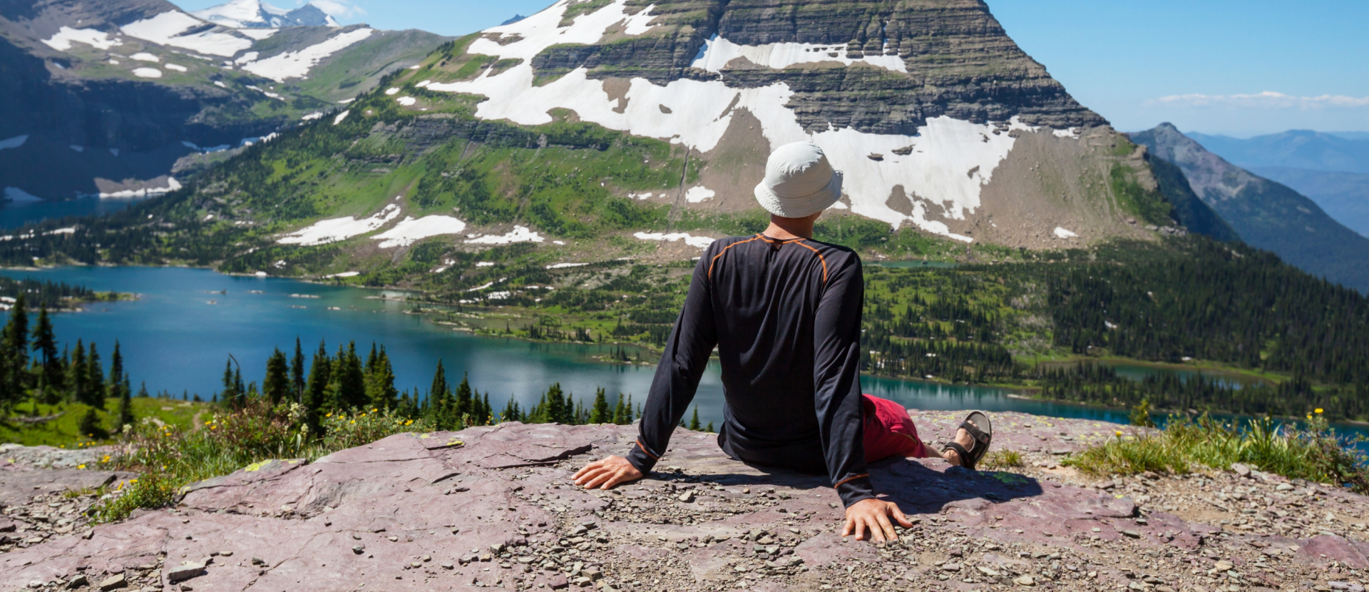 Verenigde Staten, man zit, Fjallraven Classic