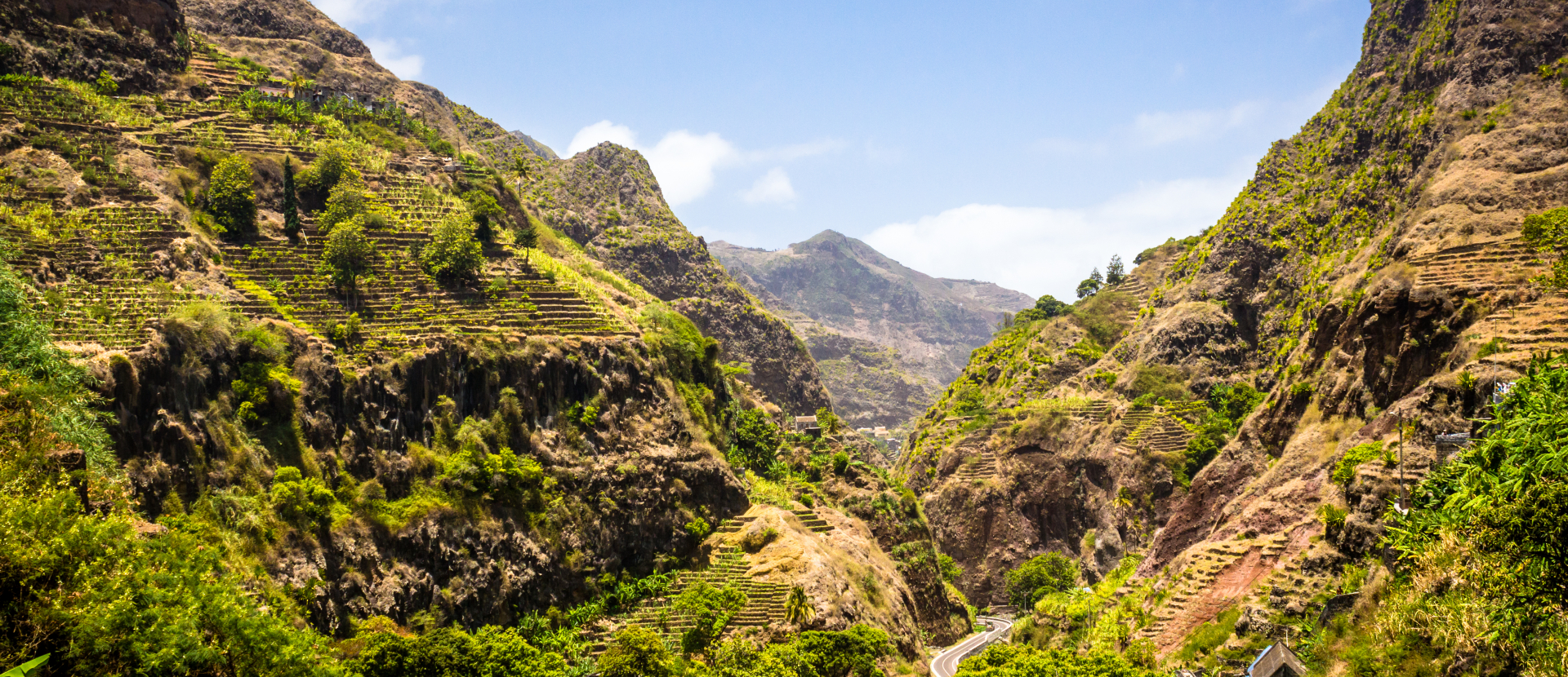 Kaapverdische Eilanden, mooi uitzicht op de bergen