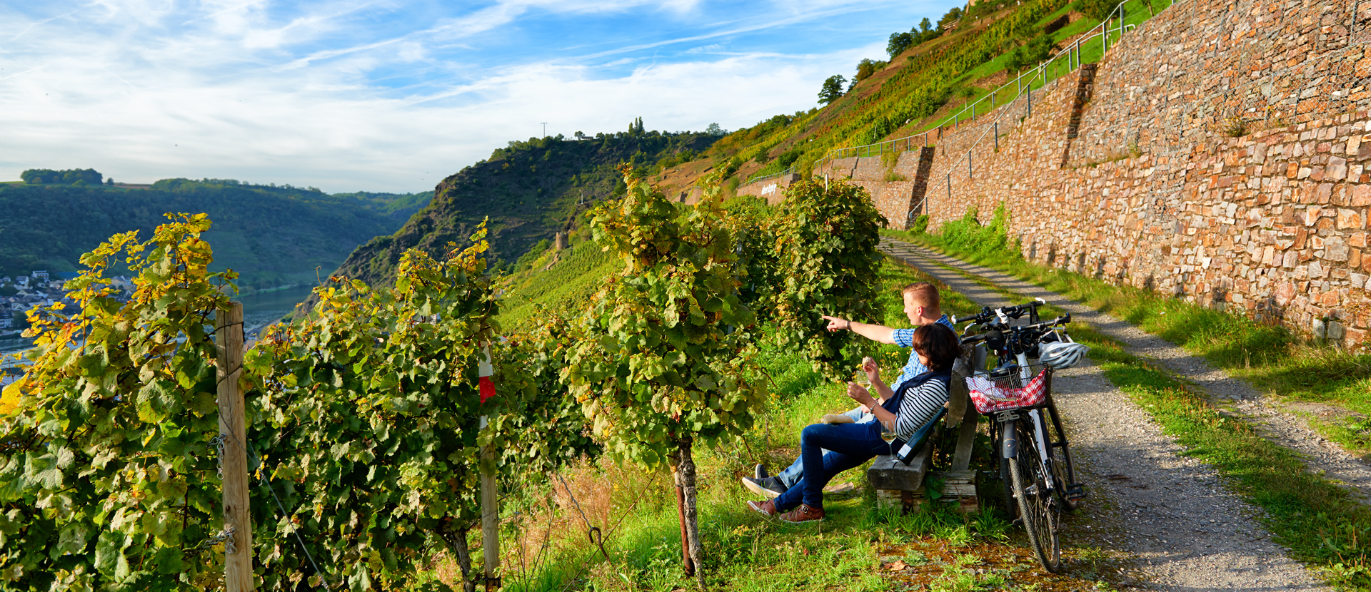 Fietsen langs de Moezel Moselradweg