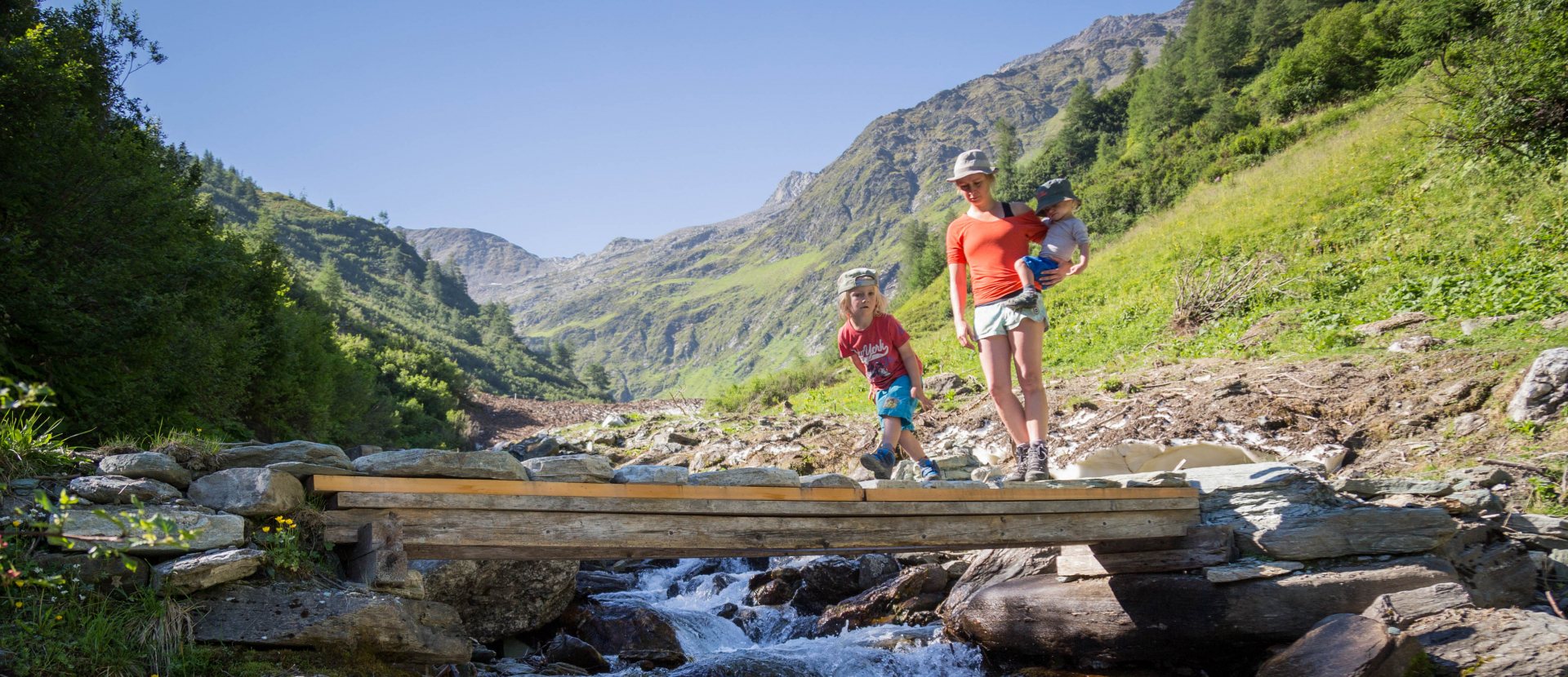 Vigental bergwandelen met kind
