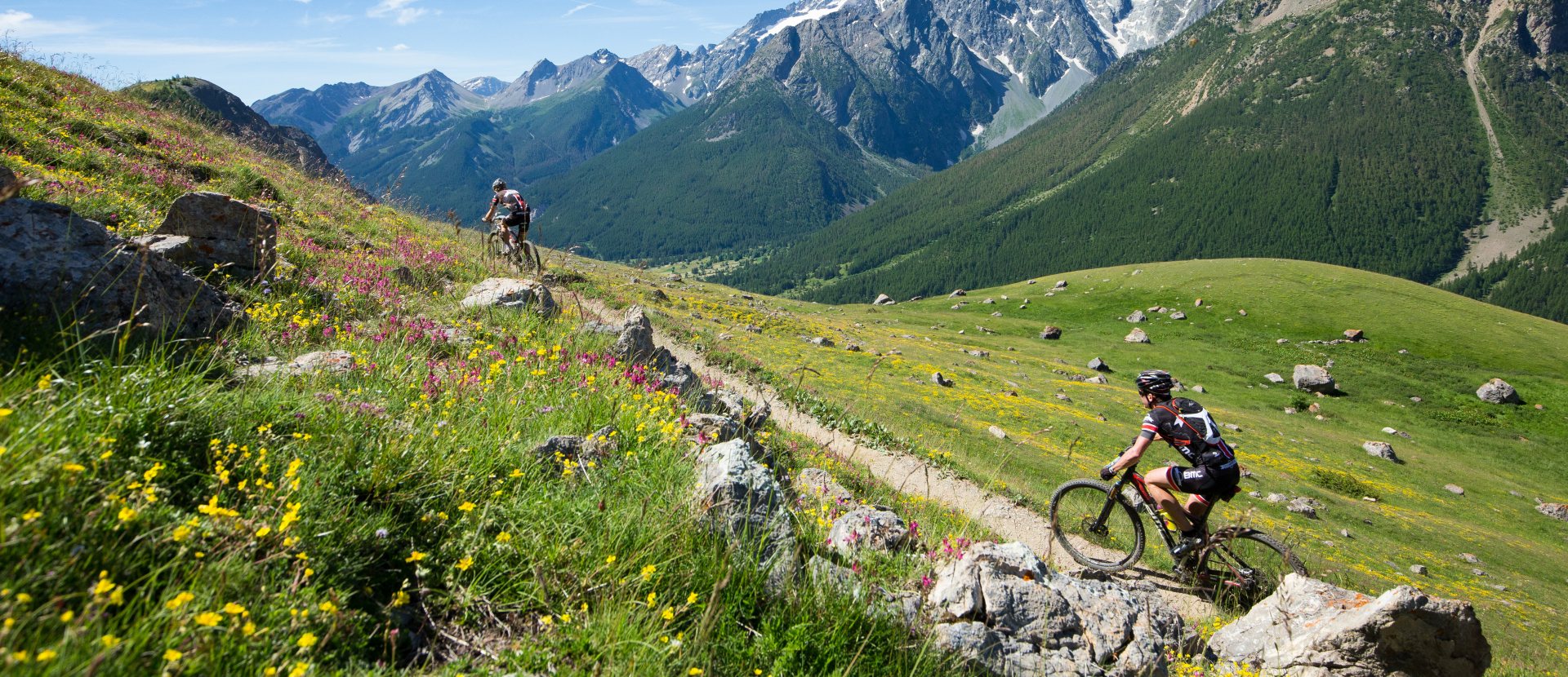 mountainbiken Zuidelijke Franse Alpen