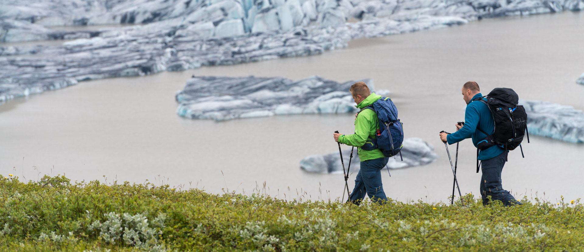 Ijsland Skaftafell Skaftafelljökull wandelen
