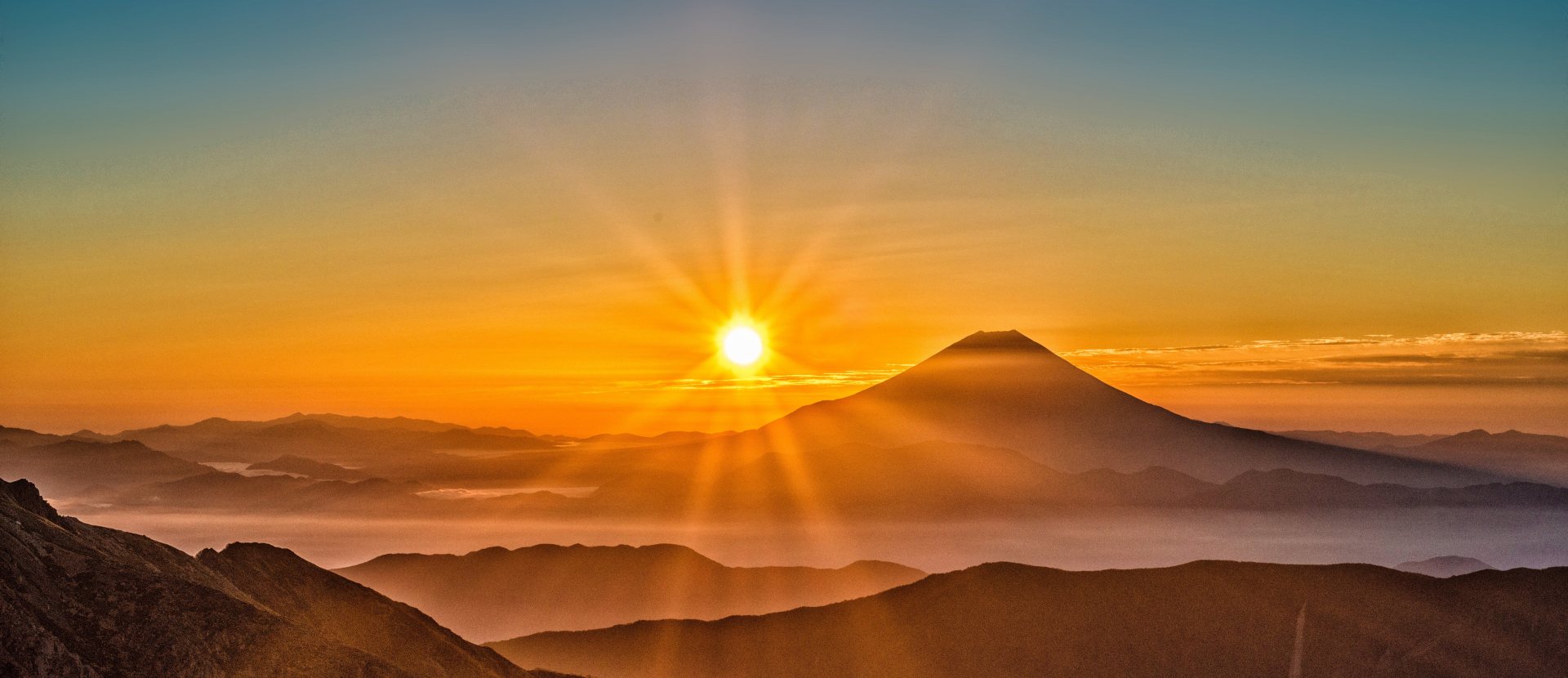 Mount Fuji beklimmen Japan