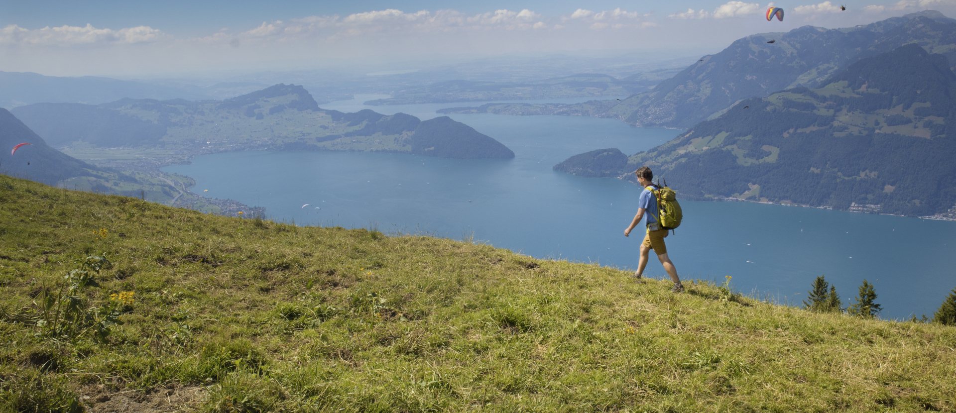 Wandelen Zwitserland Vierwaldstedenmeer Nidwaldner Höhenweg