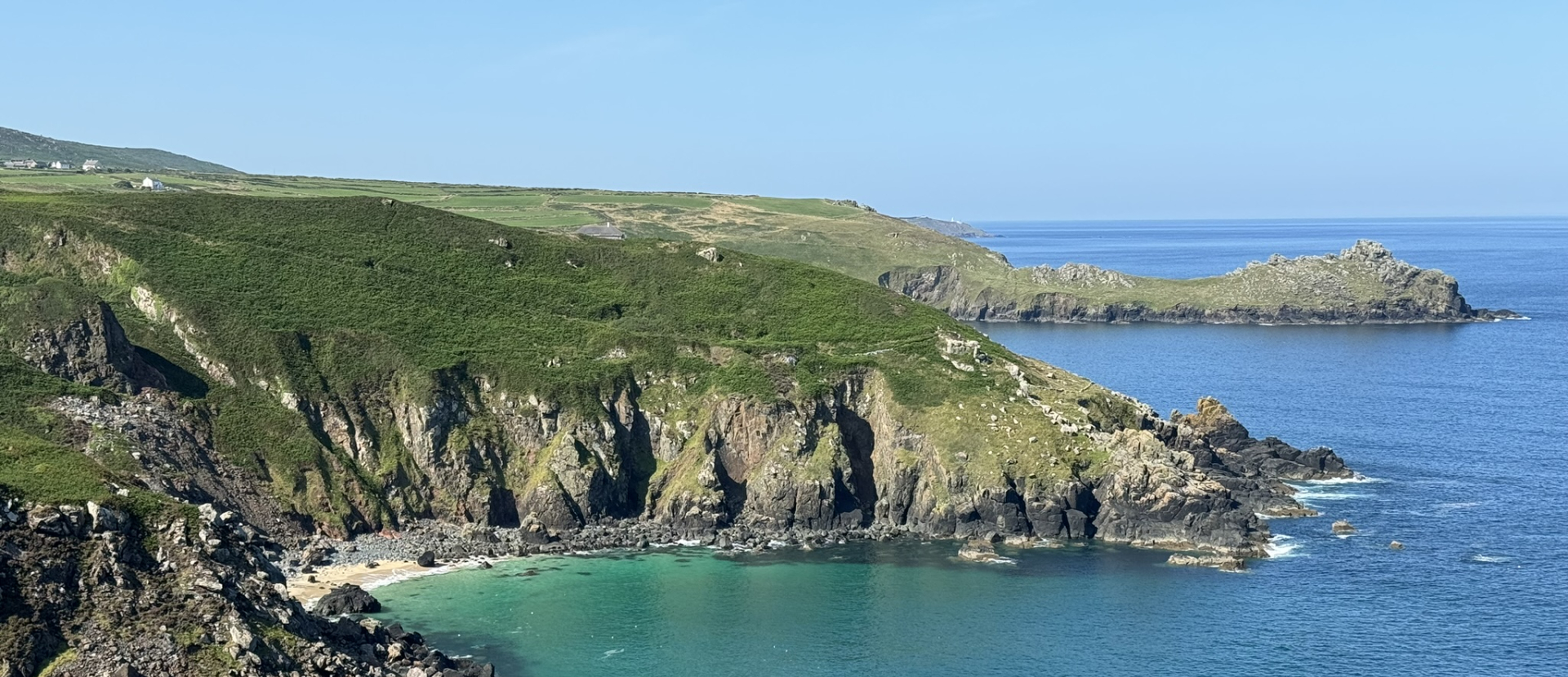 Uitzicht op de kliffen van Engeland