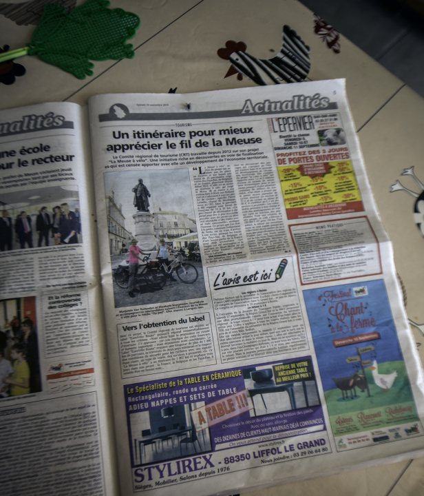 Fietsroute Maasroute Frankrijk