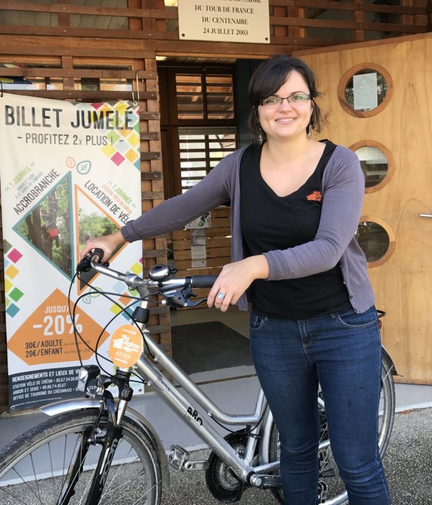 Aurélie van het fietspunt in Creon