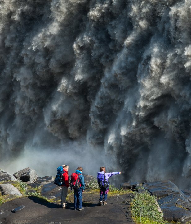 Ijsland Jökulsárgljúfur Dettifoss wandelen