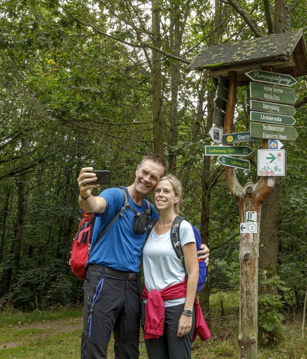 Duitsland Thuringen Rennsteig wandelen