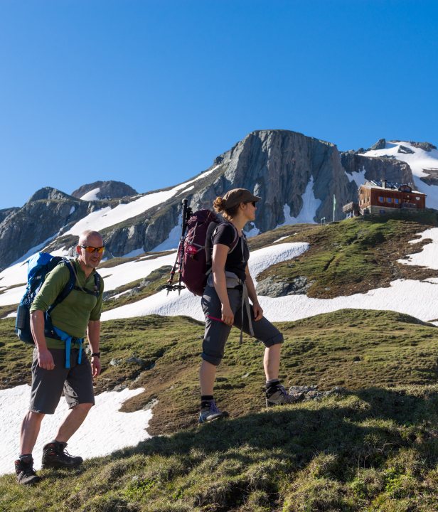 Klim naar de Sudetendeutsche Hütte