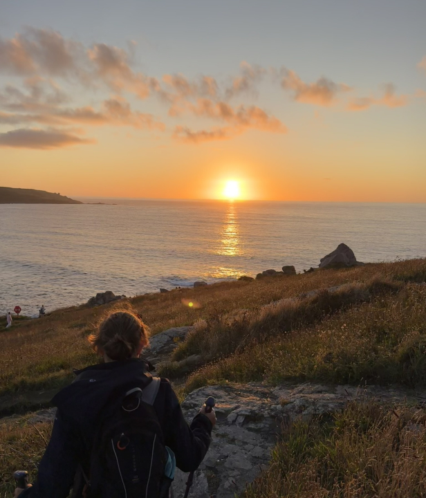 Zonsondergang in zee
