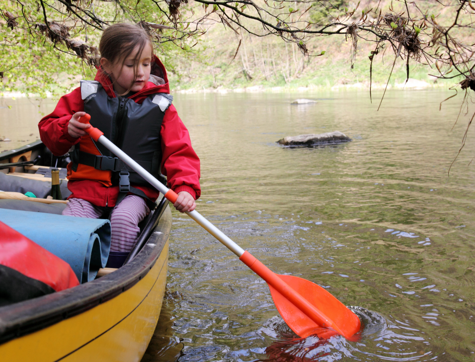 Kanovaren Belgie Semois kind