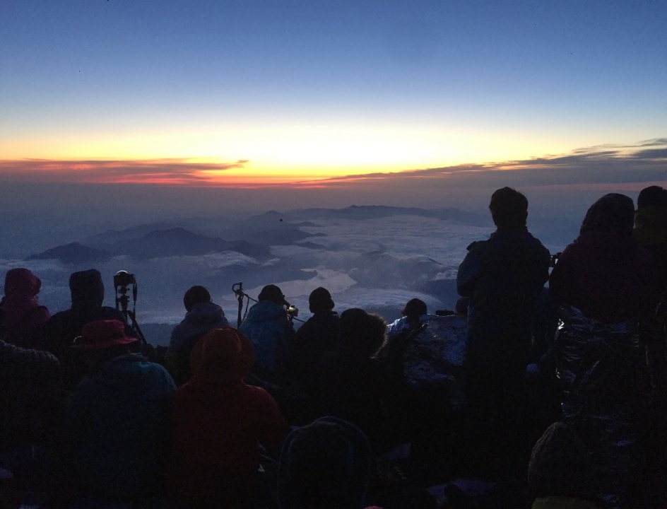 Mount Fuji beklimmen Japan