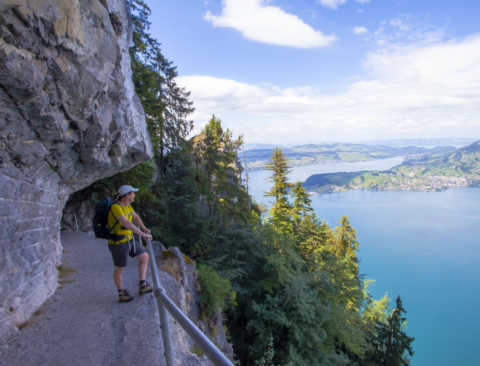 Wandelen Zwitserland Vierwaldstedenmeer Nidwaldner Höhenweg