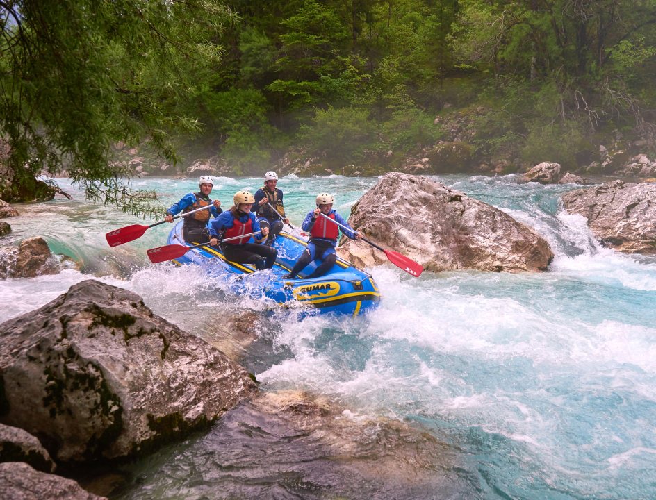 Kanovaren canyoning en rafting in Slovenië