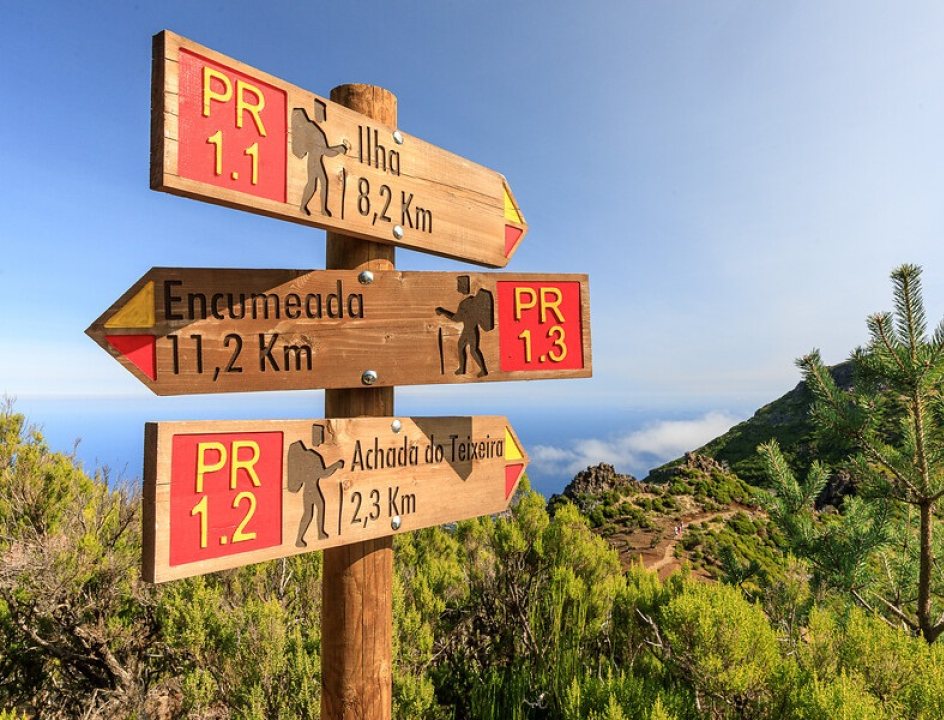 PR1 bewegwijzering Madeira