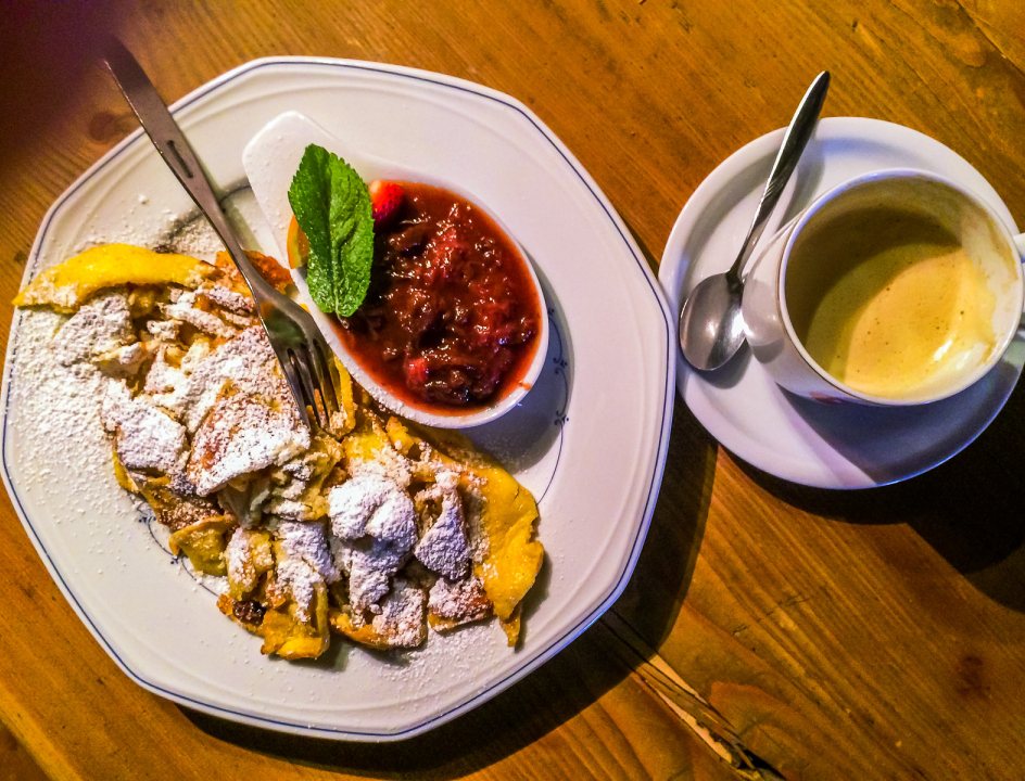 Eten tijdens huttentocht