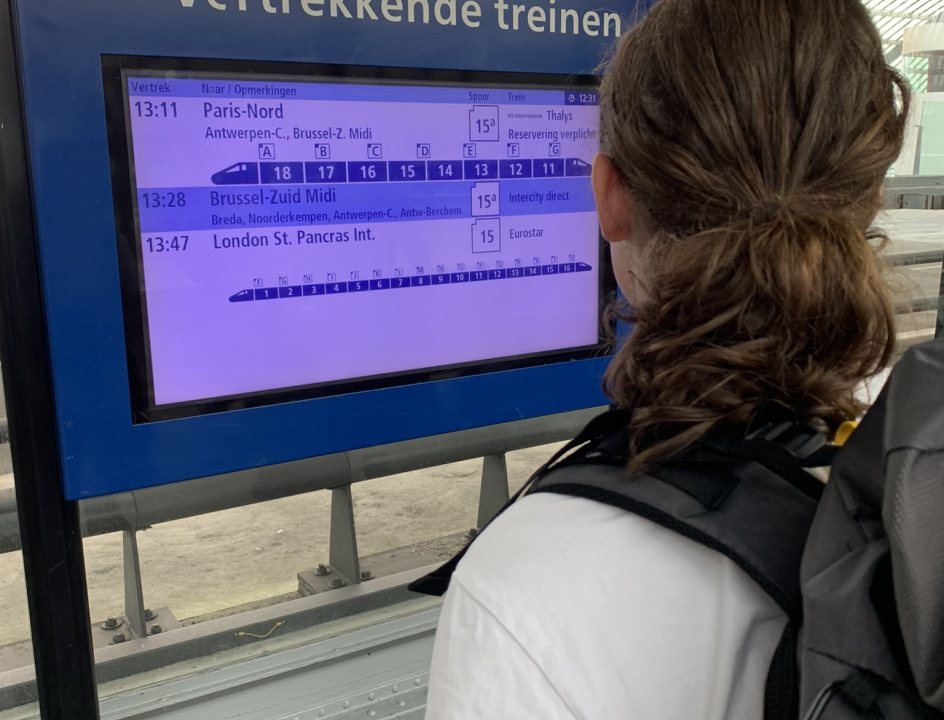 Vertrek vanuit Amsterdam