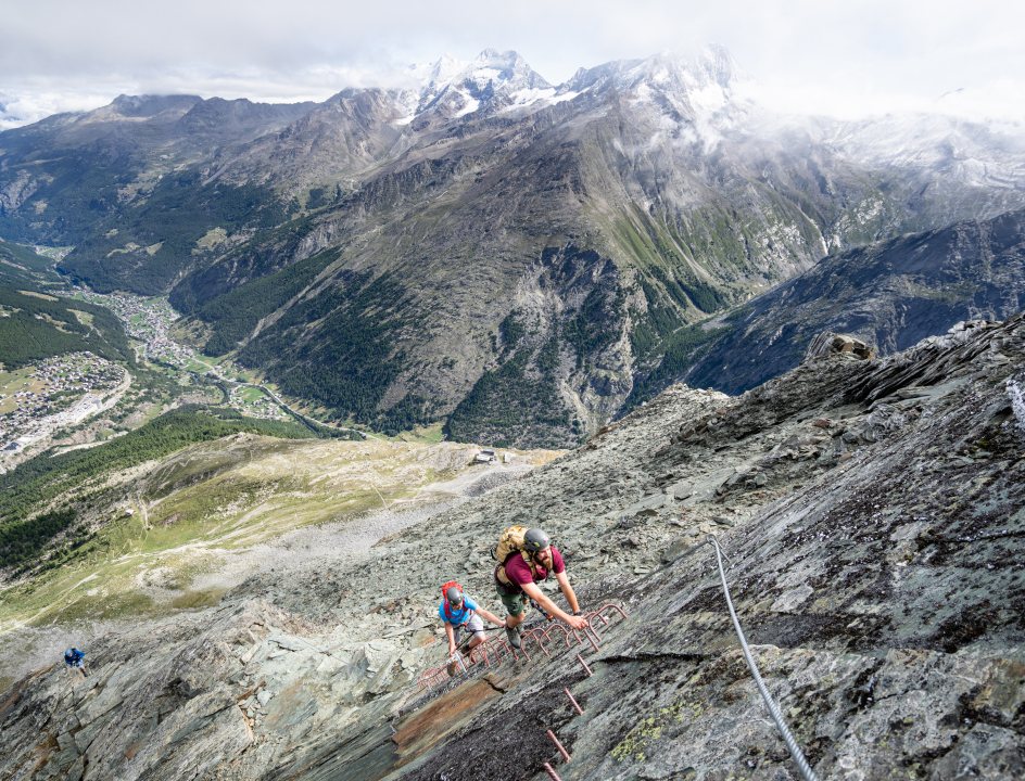 Klettersteigen Saastal