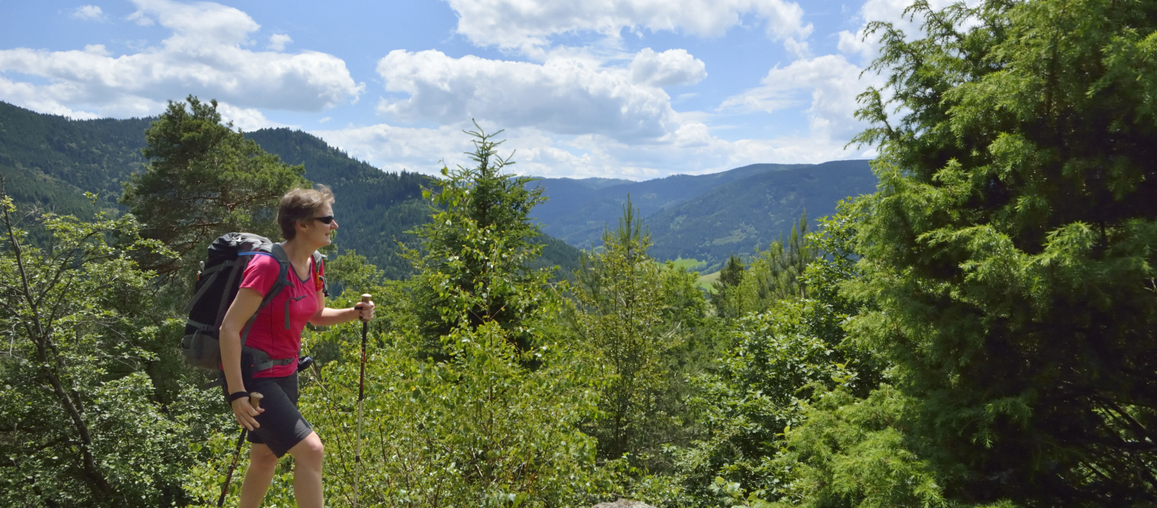 Uitkijkpunt vlak bij Huberfelsen Zwarte Woud Ernst Kremers