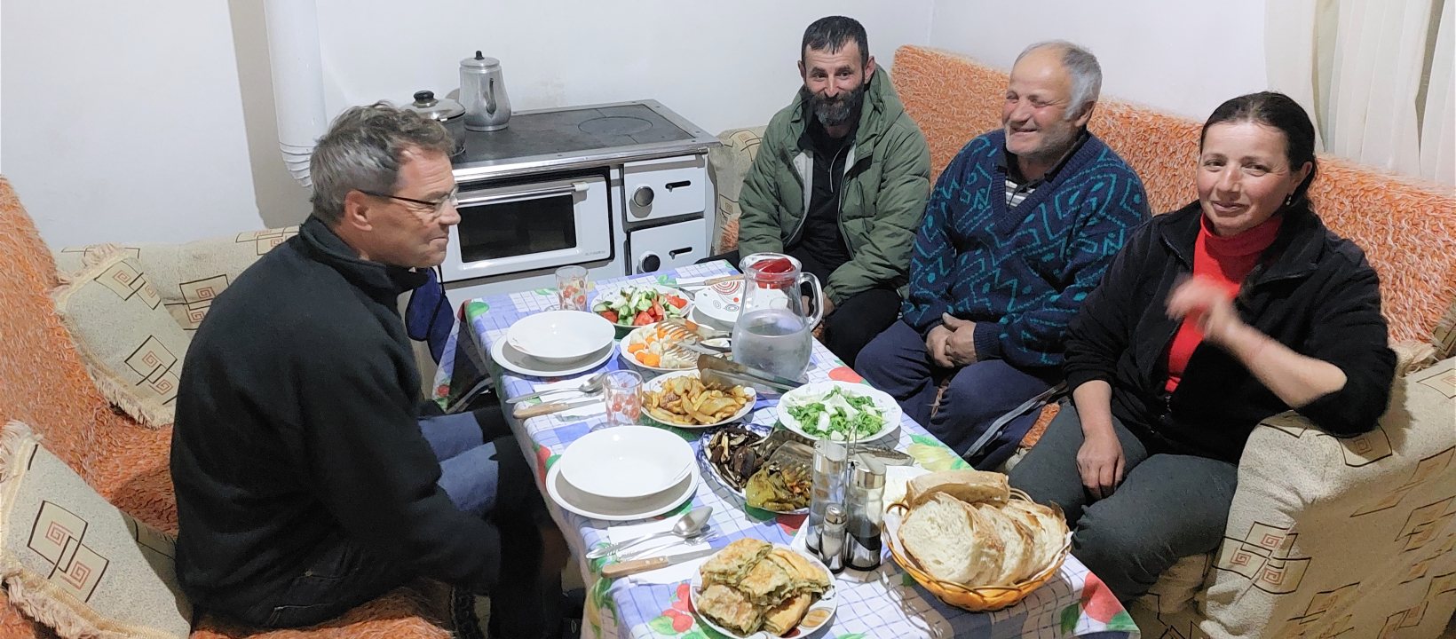 Avondeten bij gastgezin