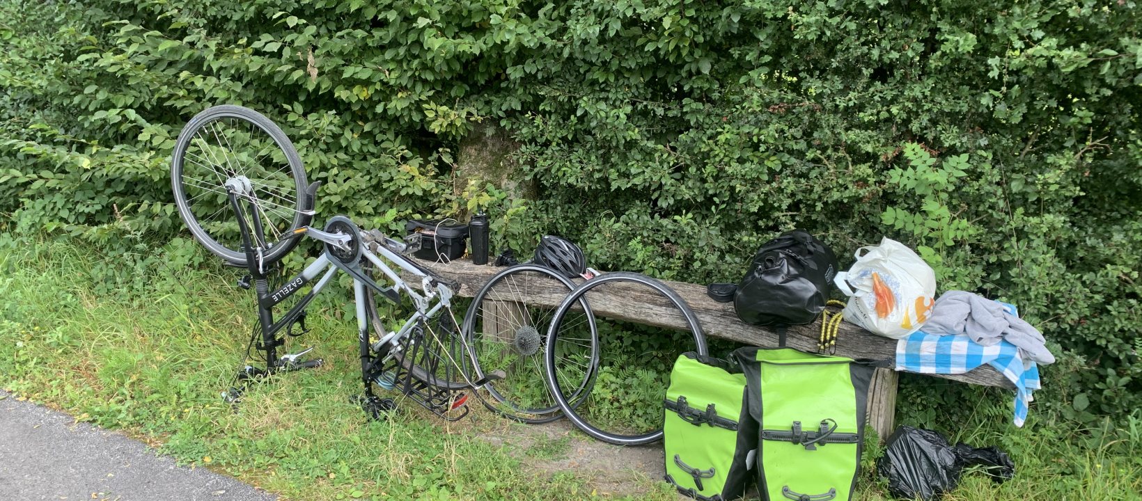Fietsvakantie lekke band