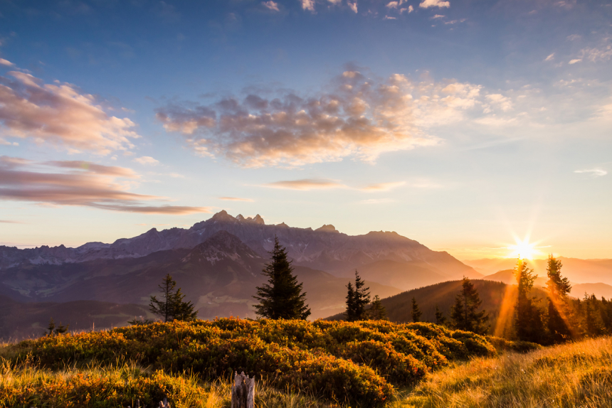 ©CoenWeesjes-Dachstein-mit-Sonnenaufgang-600x400.jpg Zonsopgang op de Rossbrand, Dachstein