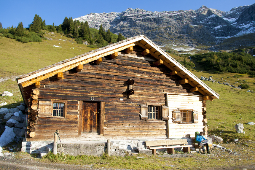 Wandelen Oostenrijk Ratikon berghutje