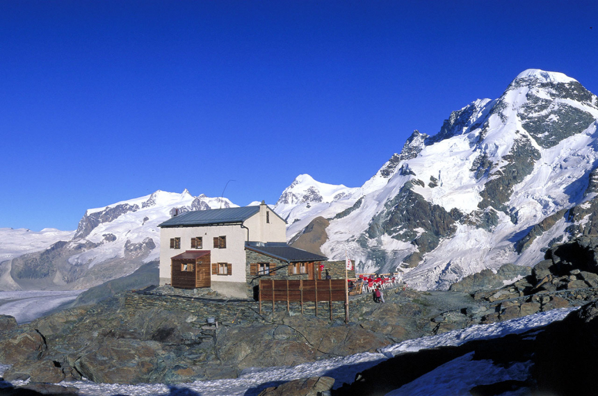 Zwitserland, foto van een hut in de bergen