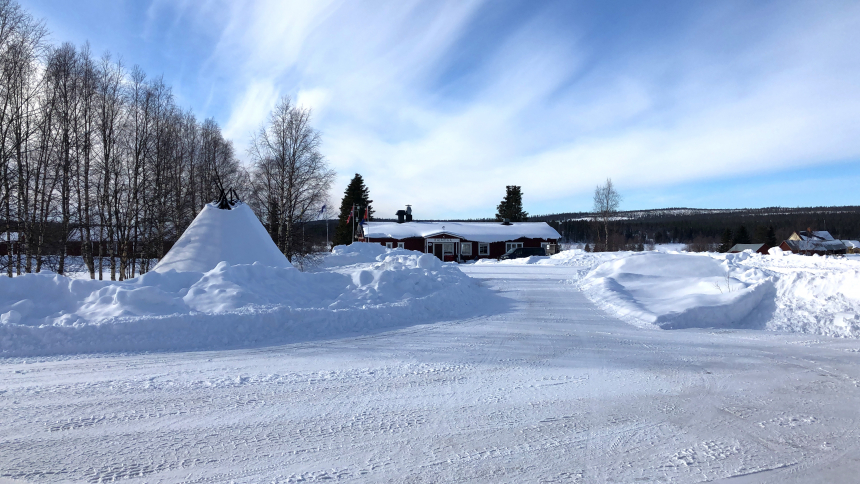 Zweeds Lapland wintersport landschap