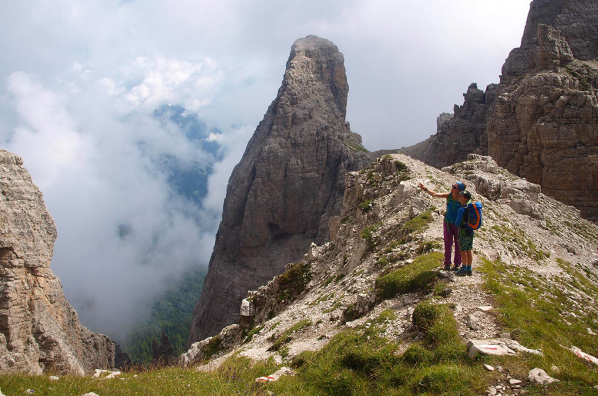 huttentocht in de Dolomiti Friulane in Italië