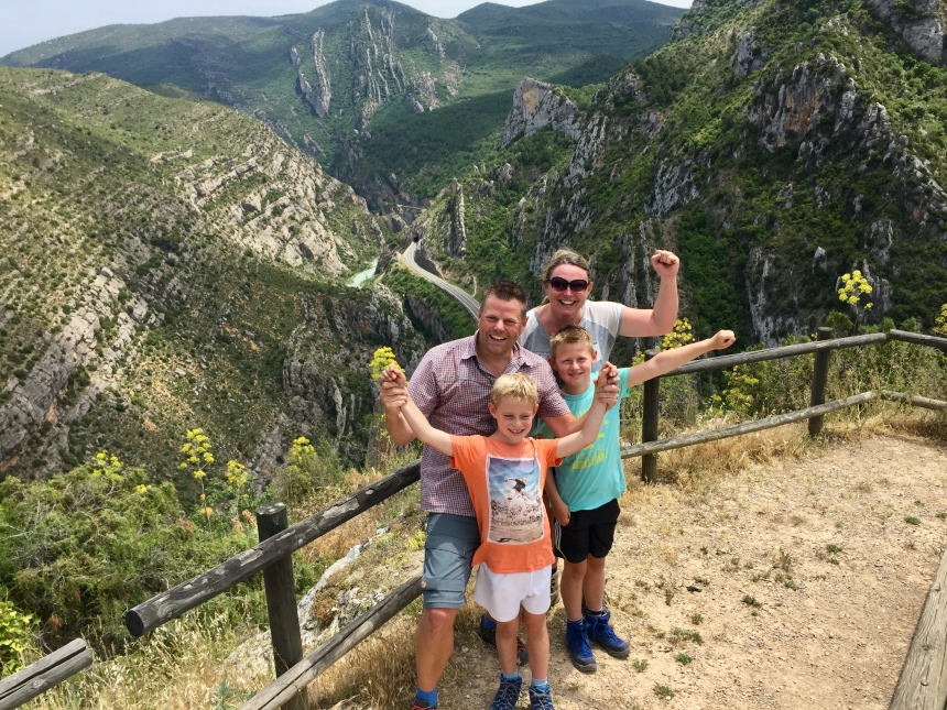 Edwin Otto, gezin, Pyreneeën, Benasague, Spanje