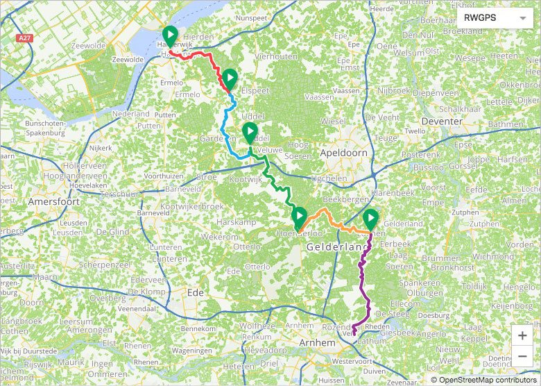 Routeverloop Edelherttrail Etappe 1