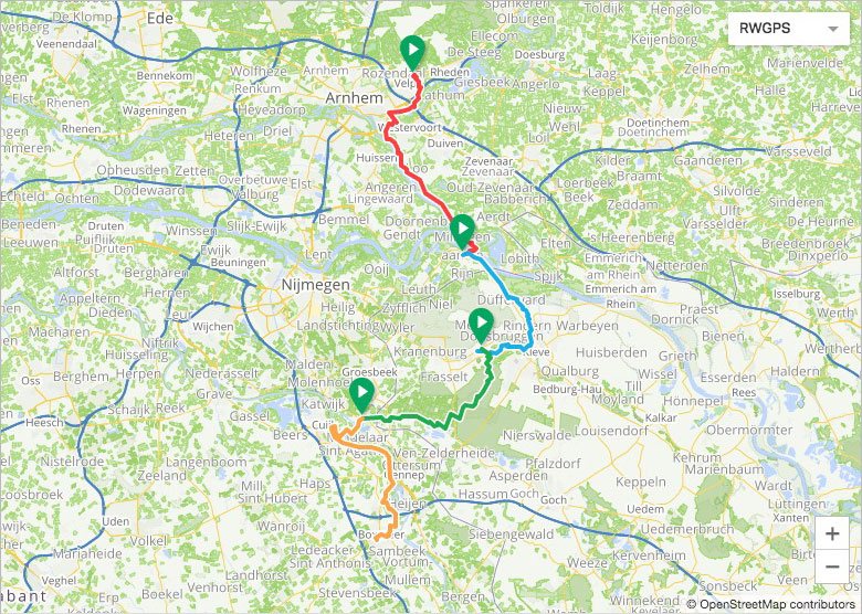 Routeverloop Edelherttrail Etappe 2