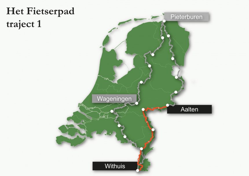 Fietserpad fietsroute traject 1